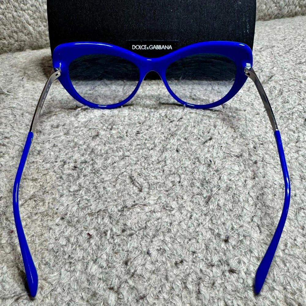 Dolce & Gabbana Blue Cat-Eye Sunglasses DG4307-B - Picture 6 of 6